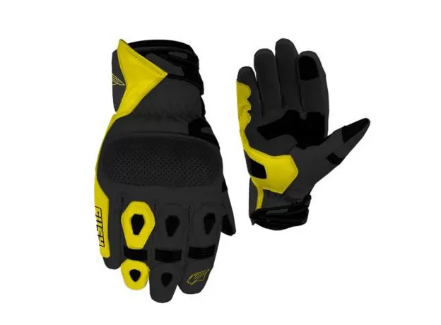 RUSH Мотоперчатки STM, Размер: M, Цвет: чeрный/желтый