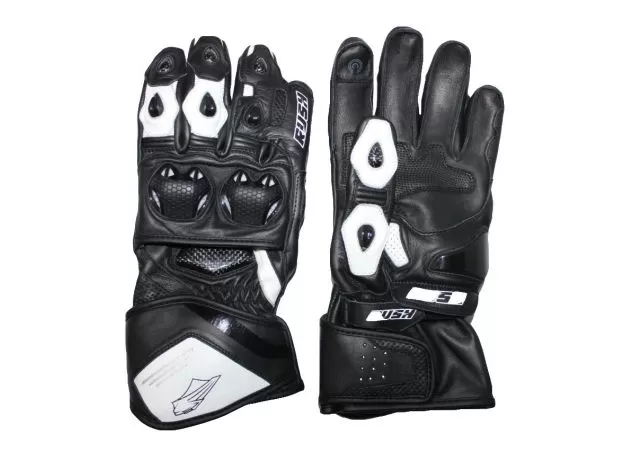 RUSH Мотоперчатки SPITFIRE, Размер: XS, Цвет: чeрный/белый