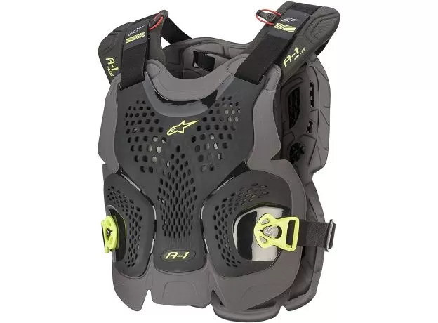 ALPINESTARS Панцирь A-1 PLUS, Размер: XL/XXL, Цвет: Black/Anthracite/Yellow Fluorescent от магазина rszone ALPINESTARS Панцирь A-1 PLUS, Размер: XL/XXL, Цвет: Black/Anthracite/Yellow Fluorescent