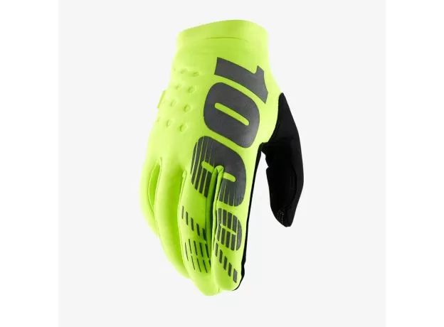 100%MOTO Мотоперчатки BRISKER, Размер: XXL, Цвет: Fluo Yellow