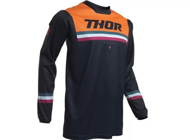 THOR Джерси PULSE, Размер: L, Цвет: MIDNIGHT/ORANGE
