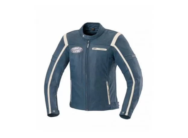IXS Мотокуртка кожаная Shawn, Размер: 60, Цвет: Blue