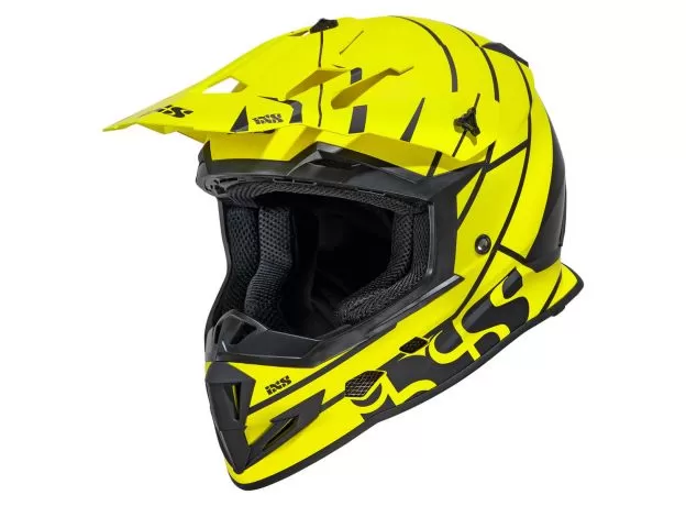 IXS Шлем 361, Размер: L, Цвет: 2.2 YELLOW MAT-BLACK
