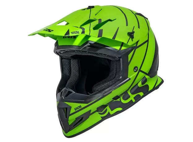 IXS Шлем 361, Размер: XXL, Цвет: 2.2 GREEN MAT-BLACK