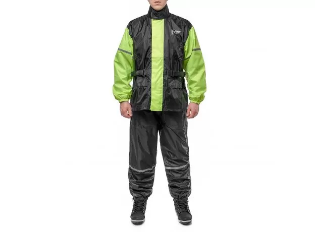 MOTEQ Комбинезон-дождевик WET DOG, Размер: XL, Цвет: чeрный/желтый