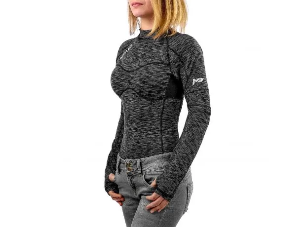 MOTEQ Термофутболка Bonnie женская, Размер: XXS, Цвет: Антрацитовый