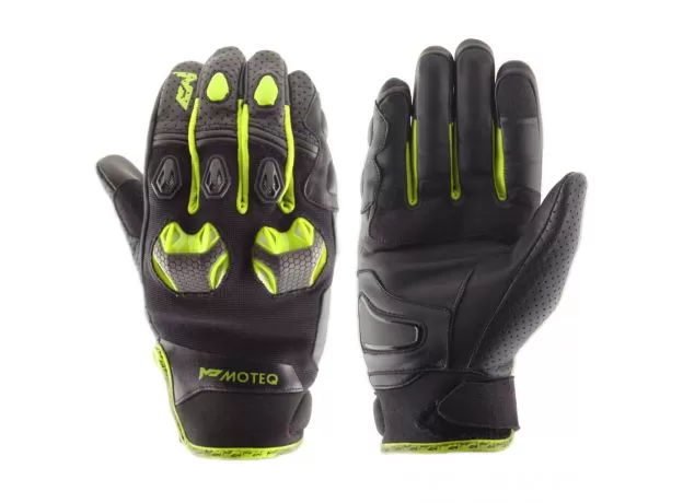 MOTEQ Мотоперчатки Stinger, Размер: S, Цвет: чeрный/желтый