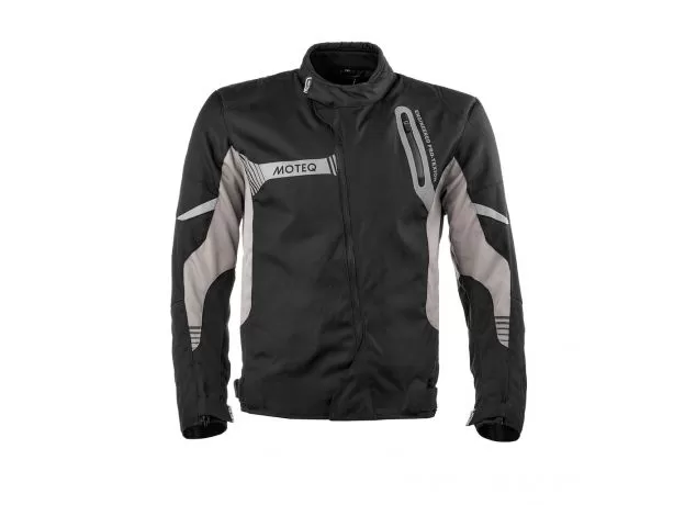 MOTEQ Мотокуртка CARDINAL, Размер: XL, Цвет: чeрный/серый