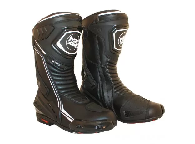 MOTEQ Мотоботы Terra, Размер: 42, Цвет: чeрный/белый