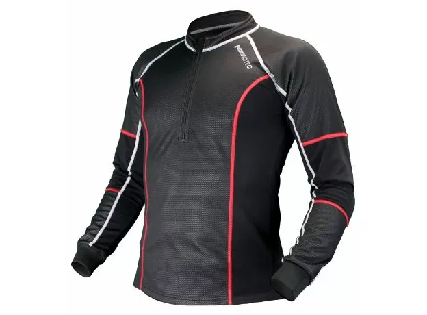 MOTEQ Термофутболка Resolute, Размер: L, Цвет: черный/красный