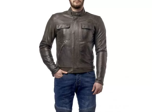 MOTEQ Мотокуртка кожаная Gravity, Размер: 3XL, Цвет: Чeрный