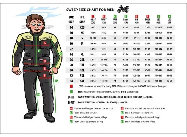 SWEEP Мотокуртка Chicane Waterproof, Размер: XS, Цвет: Черно-Бело-Оранжевый, изображение 2