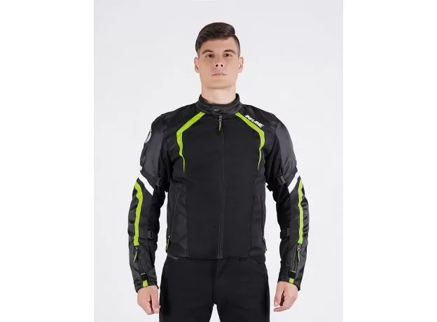 INFLAME Мотокуртка INFERNO II, Размер: L, Цвет: зеленый неон