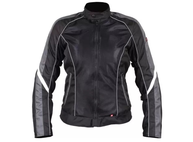 INFLAME Мотокуртка GLACIAL женская, Размер: XS, Цвет: серо-черный