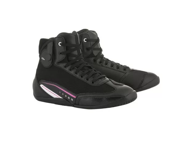 ALPINESTARS Мотоботы AST-1 женские, Размер: 6.5, Цвет: Black/White/Fuchsia