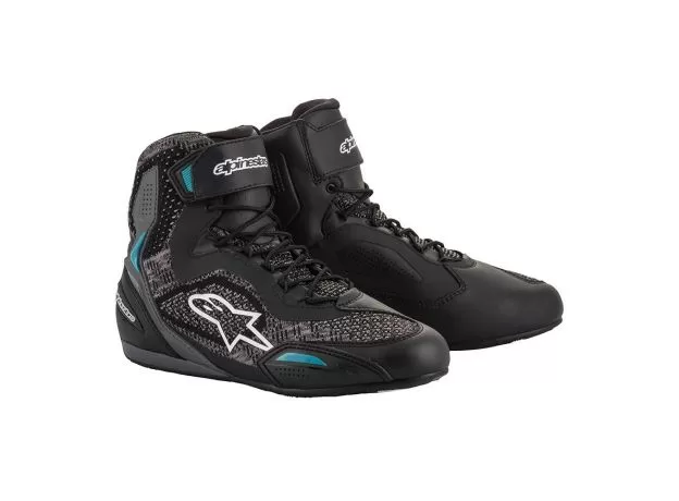 ALPINESTARS Мотоботы FASTER-3 RIDEKNIT женские, Размер: 8.5, Цвет: black/teal