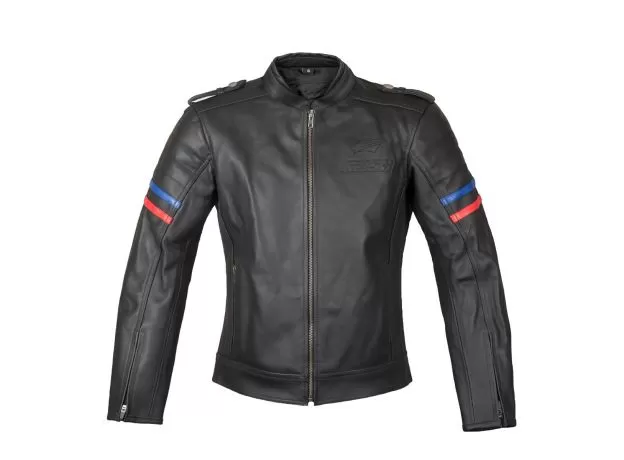 RUSH Мотокуртка кожаная BUDDY, Размер: L, Цвет: Чeрный