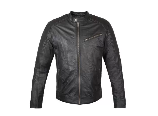 RUSH Мотокуртка кожаная CLUBBER, Размер: XL, Цвет: Чeрный