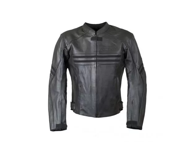 RUSH Мотокуртка кожаная JACK, Размер: S, Цвет: Чeрный