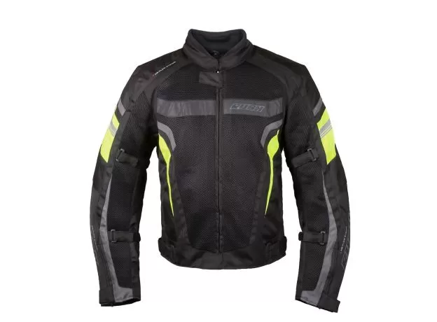 RUSH Мотокуртка MESH, Размер: XL, Цвет: чeрный/серый/желтый