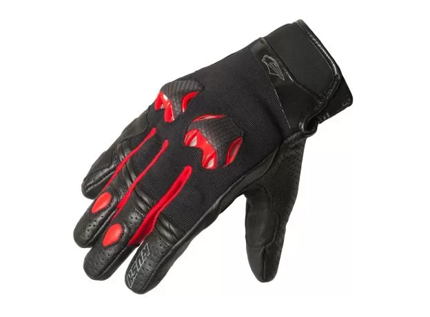 RUSH Мотоперчатки RR LIGHT, Размер: S, Цвет: Чeрный/Красный