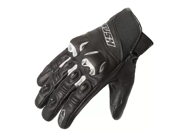 RUSH Мотоперчатки RR, Размер: XL, Цвет: чeрный/белый