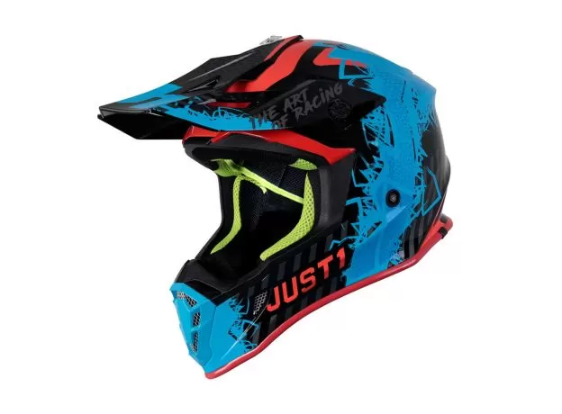 JUST1 Шлем J38, Размер: M, Цвет: синий/красный/черный