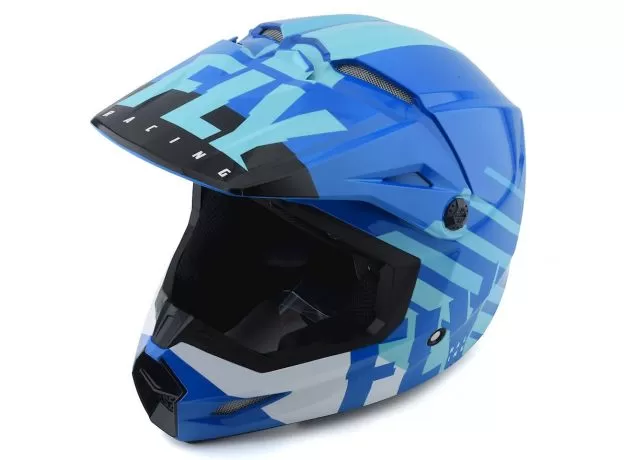 FLY RACING Шлем Kinetic, Размер: L, Цвет: Thrive Blue/White