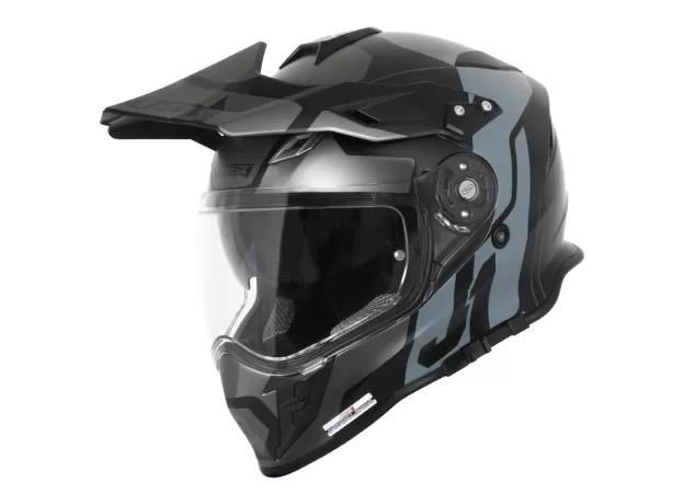 JUST1 Шлем J34, Размер: M, Цвет: титановый/черный матовый