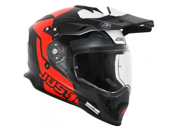 JUST1 Шлем J34, Размер: XL, Цвет: красный/черный матовый
