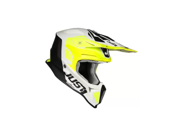 JUST1 Шлем J18, Размер: L, Цвет: желтый/белый/черный матовый