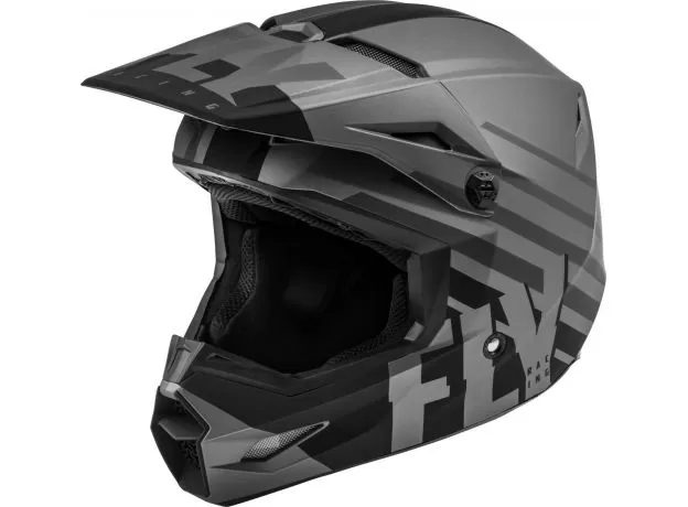 FLY RACING Шлем Kinetic, Размер: XS, Цвет: Thrive Matte Dark Grey/Black