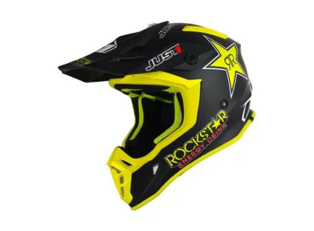 JUST1 Шлем J38, Размер: XS, Цвет: желтый/черный/белый