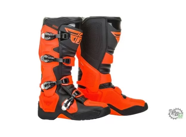 FLY RACING Мотоботы FR5, Размер: 9, Цвет: черный/оранжевый