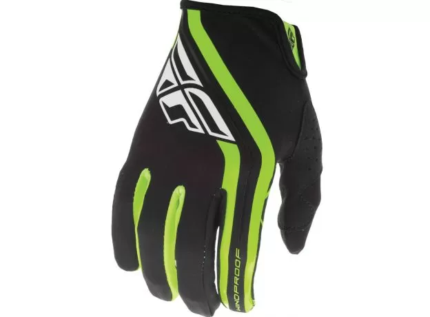 FLY RACING Мотоперчатки Windproof, Размер: XXL, Цвет: чeрный/желтый