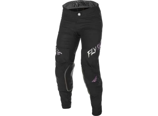 FLY RACING Кроссовые штаны LITE S.E., Размер: 34, Цвет: черный/серебристый