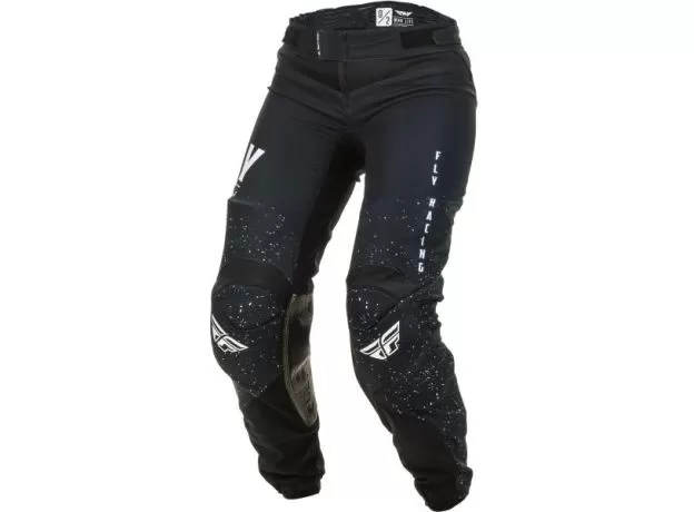 FLY RACING Кроссовые штаны LITE женские, Размер: 32, Цвет: чeрный/белый