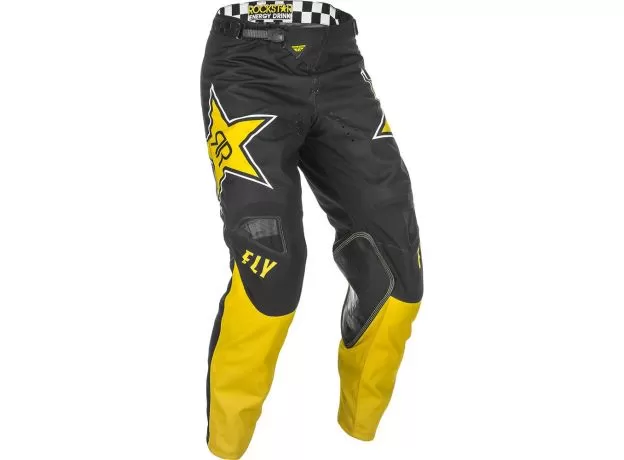 FLY RACING Кроссовые штаны Kinetic, Размер: 36, Цвет: Rockstar желтый/черный