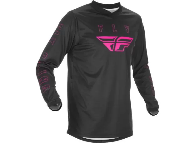FLY RACING Джерси F-16, Размер: XXL, Цвет: черный/розовый