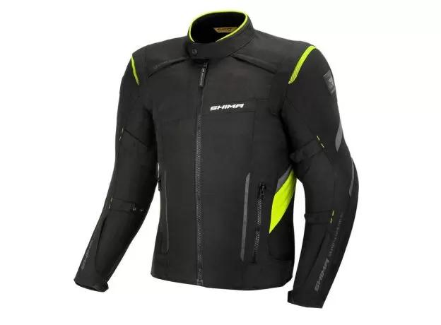 SHIMA Мотокуртка RUSH, Размер: M, Цвет: Black/Yellow Fluo