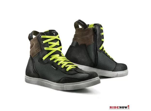 SHIMA Мотокеды REBEL VENTED, Размер: 45, Цвет: Brown/Fluo Yellow