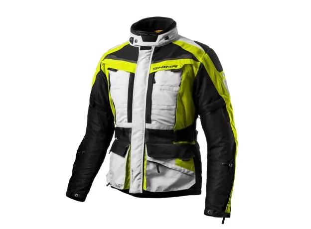 SHIMA Мотокуртка HORIZON, Размер: XXL, Цвет: Black/Grey/Yellow Fluo