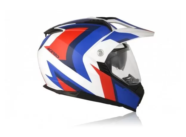 ACERBIS Шлем FS-606, Размер: XS, Цвет: WHITE/BLUE/RED