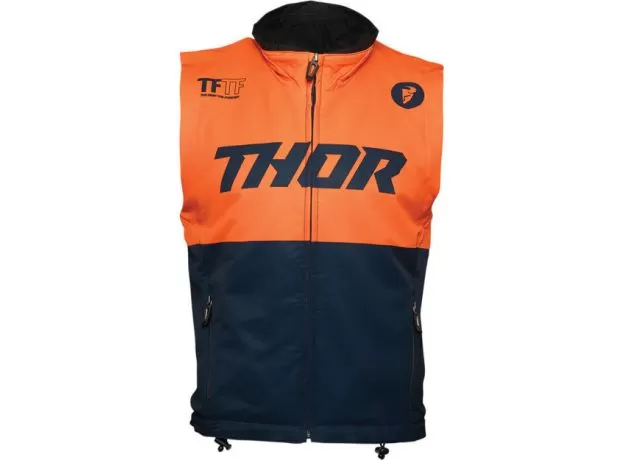 THOR Мотокуртка без рукавов Warm UP, Размер: M, Цвет: оранжевый