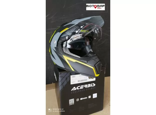 ACERBIS Шлем FS-606, Размер: L, Цвет: black/grey
