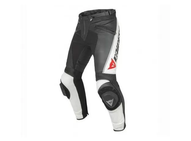 DAINESE Мотоштаны кожаные DELTA PRO C2, Размер: 56, Цвет: blаck-white
