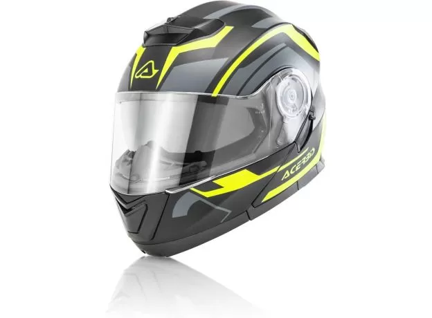 ACERBIS Шлем SEREL, Размер: XXL, Цвет: Black/Yellow Fluo