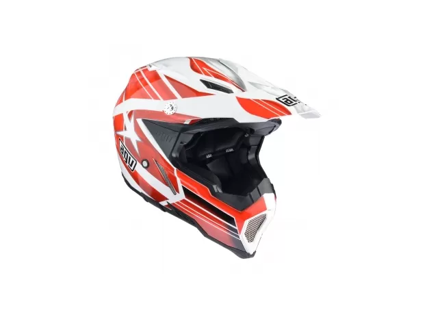 AGV Шлем AX-8 EVO, Размер: XS, Цвет: MULTI - FLAGSTARS WHITE/RED