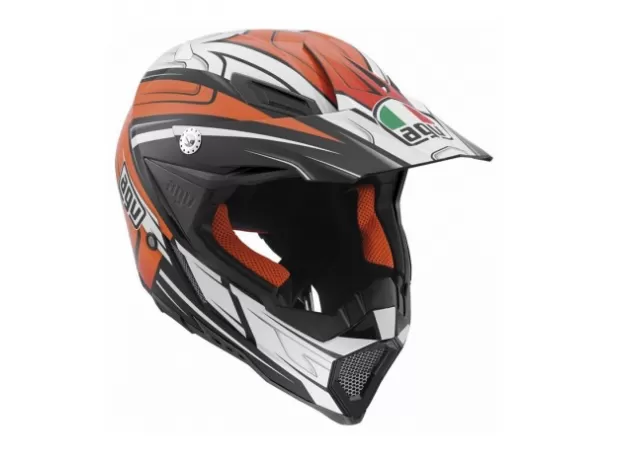 AGV Шлем AX-8 EVO, Размер: XXL, Цвет: MULTI - Factory Black Orange