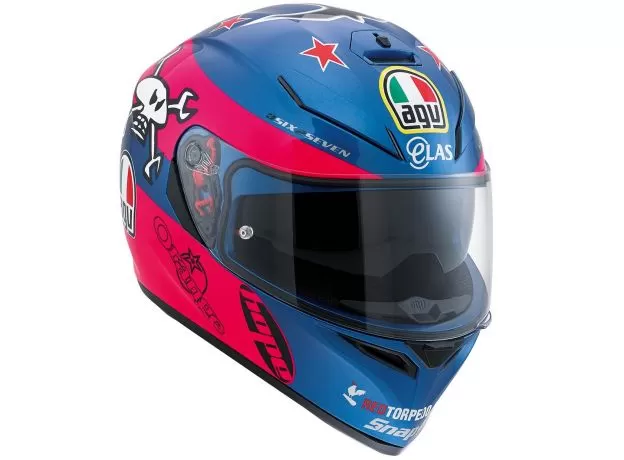 AGV Шлем K3 SV, Размер: ML, Цвет: REPLICA - GUY MARTIN PINK/BLUE от магазина rszone AGV Шлем K3 SV, Размер: ML, Цвет: REPLICA - GUY MARTIN PINK/BLUE